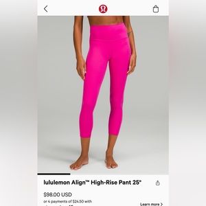 Lululemon Align High Rise Pant